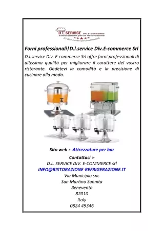 Forni professionali D.l.service   Div.E-commerce Srl