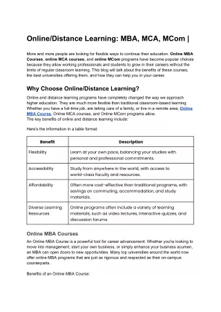 Online_Distance Learning_ MBA, MCA, MCom _