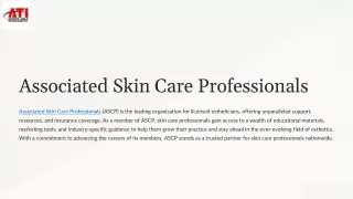 Associated Skin Care Professionals
