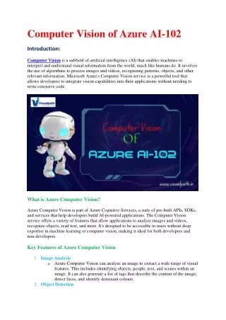 Microsoft Azure AI-102 Engineer Training - India