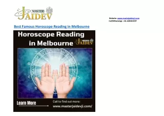 Best Famous Horoscope Reading in Melbourne