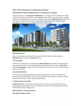 apartments for sale in gajularamaram hyderabad