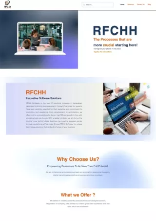 IT and Digital Marketing Services in Hyderabad @ RFCHH