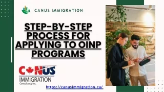 Step-by-Step Process for Applying to OINP Programs