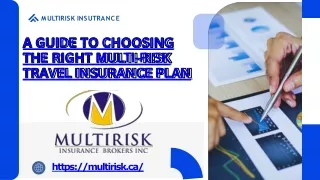 A Guide to Choosing the Right Multi-Risk Travel Insurance Plan