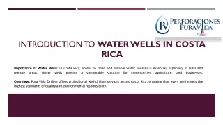 Introduction to Water Wells in Costa Rica