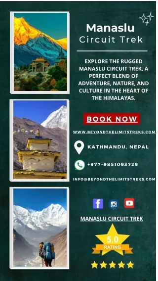 Manaslu Circuit Trek Cost 2024 | 15 Days Itinerary