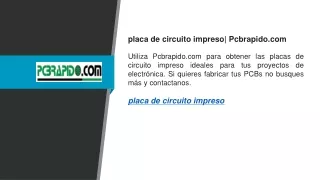 placa de circuito impreso Pcbrapido.com