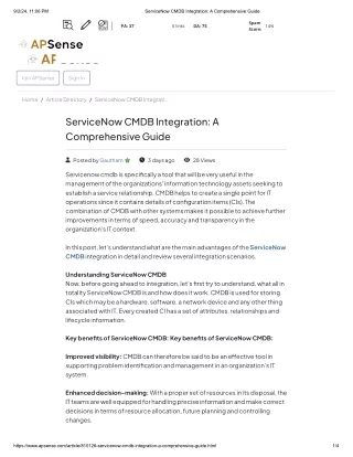 ServiceNow CMDB Integration_ A Comprehensive Guide