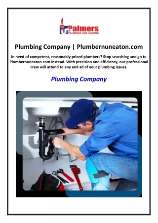 Plumbing Company | Plumbernuneaton.com