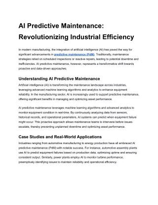 AI Predictive Maintenance_ Revolutionizing Industrial Efficiency
