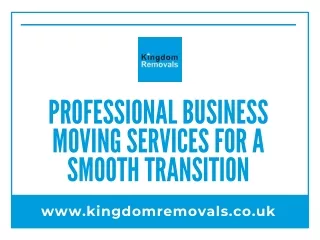 Professional Business Moving Services for a Smooth Transition