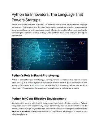 Cgit_Python for Innovators The Language That Powers Startups_Jambu