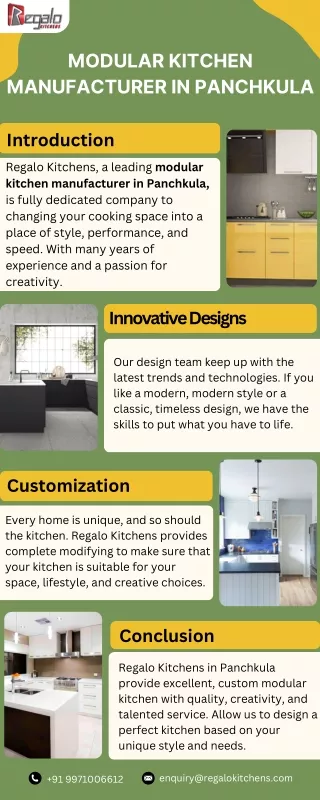 Modular Kitchen Manufacturer In Panchkula