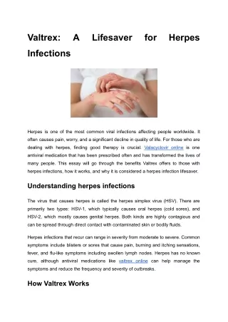 pdf Valtrex_ A Lifesaver for Herpes Infections