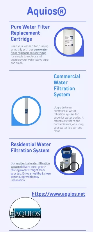 Pure Water Filter Replacement Cartridge