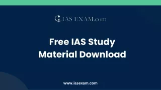 Free IAS Study Material Download