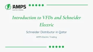 Schneider’s VFDs: Schneider Distributor in Qatar