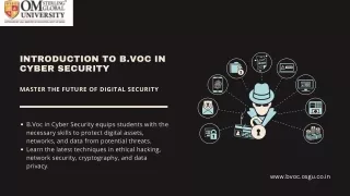 What career opportunities are available in B.Voc cyber security?