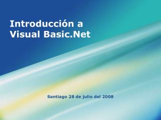 Introducción a Visual Basic.Net
