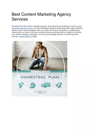 Best Content Marketing Agency Services