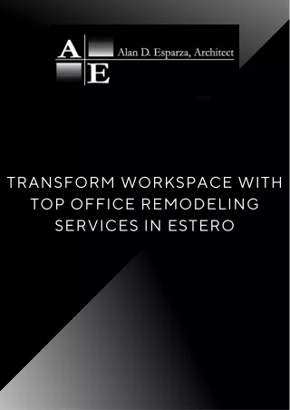 Office Remodeling Service in Estero | Transform Your Workspace