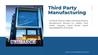 Third Party Manufacturing Services All Over India