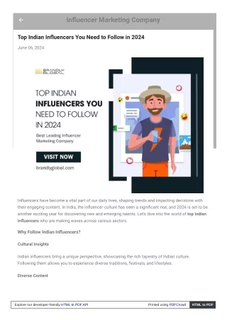 Top Indian Influencers You Need to Follow in 2024