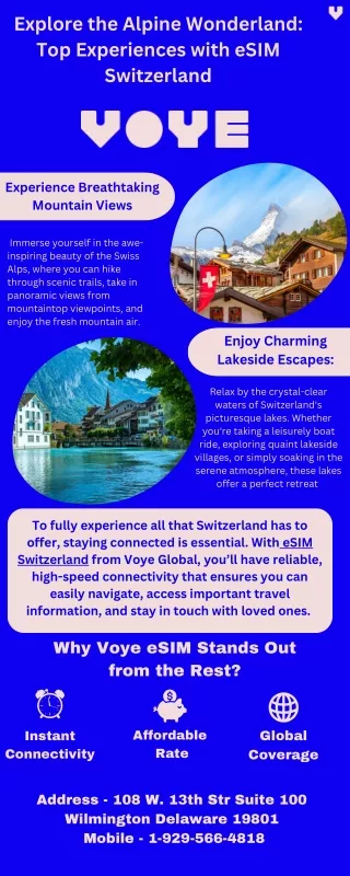 Stay Connected in Switzerland’s Scenic Beauty with eSIM Switzerland