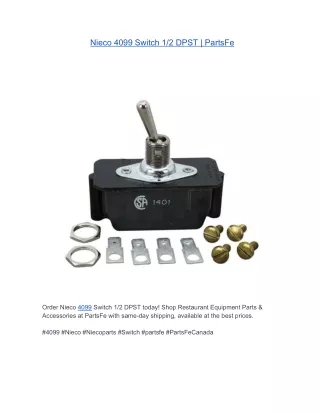 Nieco 4099 Switch 1/2 DPST | PartsFeca