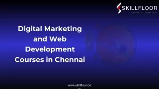 Digital Marketing and Web Development Courses in Chennai-Skillfloor