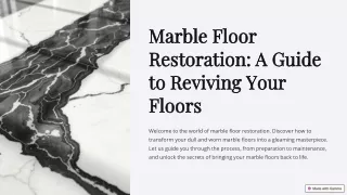 Expert Marble Floor Restorations for a Flawless Finish