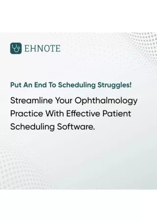 Patient Scheduling software