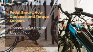Pedal Smart: How Cadence and Torque Sensors Optimize Your Electric Bicycle Ride