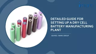 Detailed Project Report on Dry Cell Battery Manufacturing Plant