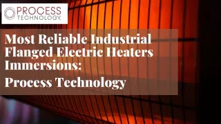 Most Reliable Industrial Flanged Electric Heaters - Process Technology