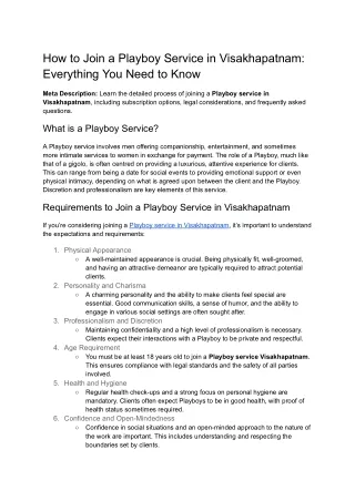 How to Join a Playboy Service in Visakhapatnam_ Everything You Need to Know
