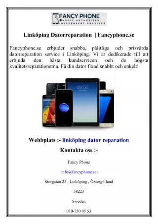 Linköping Datorreparation    Fancyphone.se