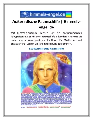 Außerirdische Raumschiffe Himmels-engel.de