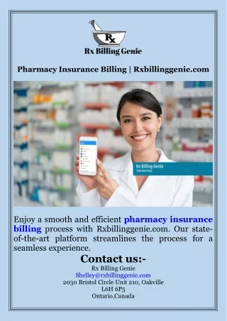 Pharmacy Insurance Billing  Rxbillinggenie.com