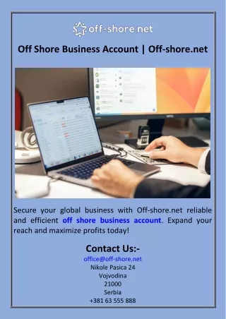 Off Shore Business Account  Off-shore.net