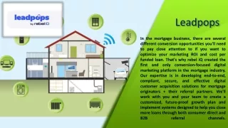 CRM Mortgage - Leadpops