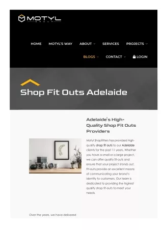 Shop Fit Outs Adelaide