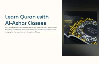 Learn Quran With Al-Azhar Classes