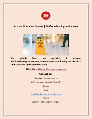 Atlanta Floor Care Experts.docx