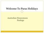 Australia Holiday Tour Packages