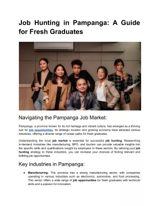 Job Hunting in Pampanga_ A Guide for Fresh Graduates