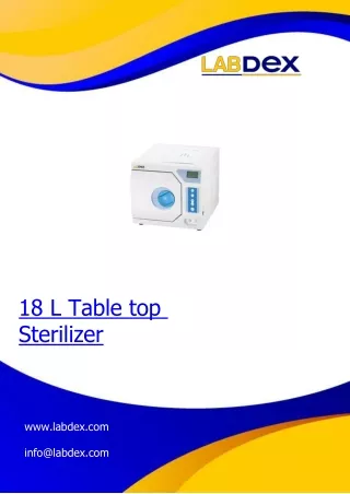 18 L Table top Sterilizer