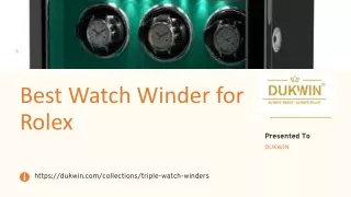 Best Watch Winder for Rolex