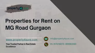 Properties for Rent on MG Road Gurgaon